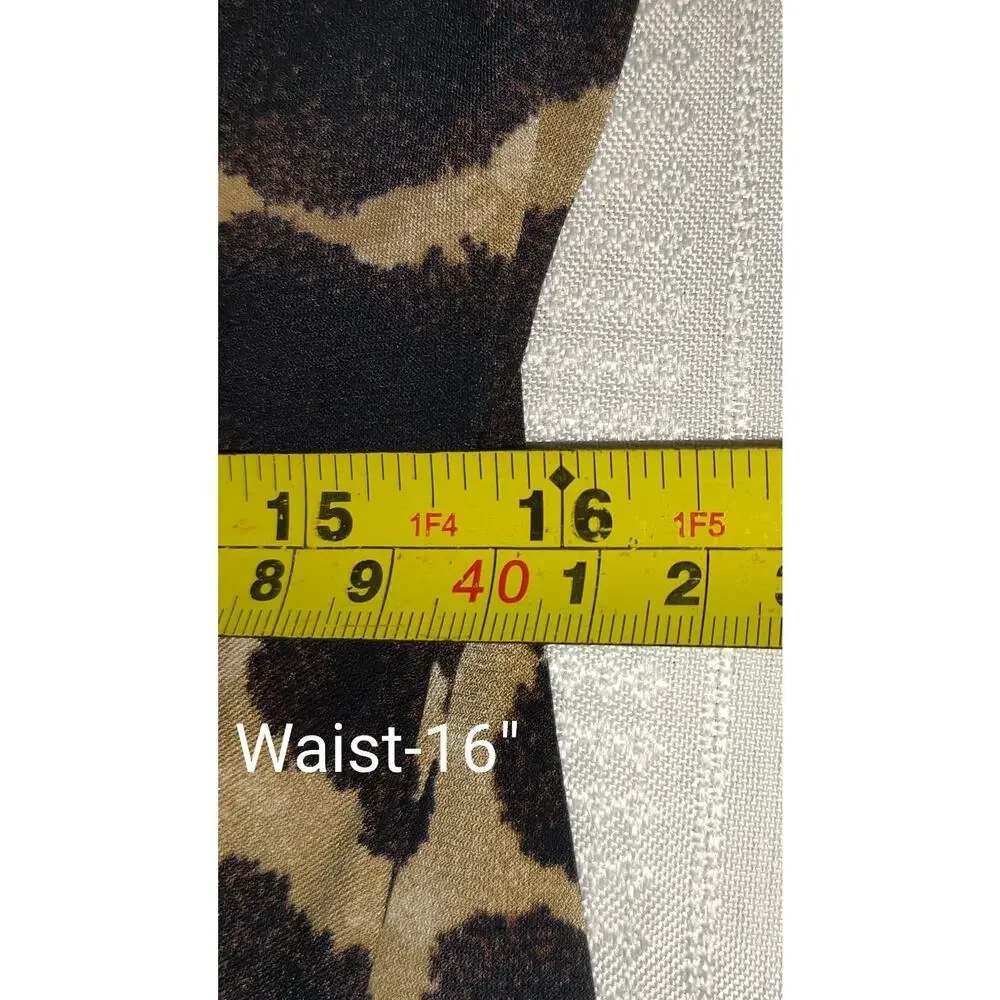 Style & Co Giraffe Print Dress Sz L Safari Pullover Stretchy Unlined Animal